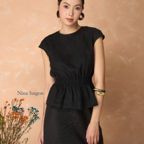 Áo Emi – Chất liệu vải lanh nguyên chất cao cấp